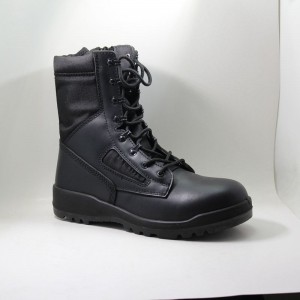 Chine usine en gros cuir véritable militaire désert bottes armée bottes noir