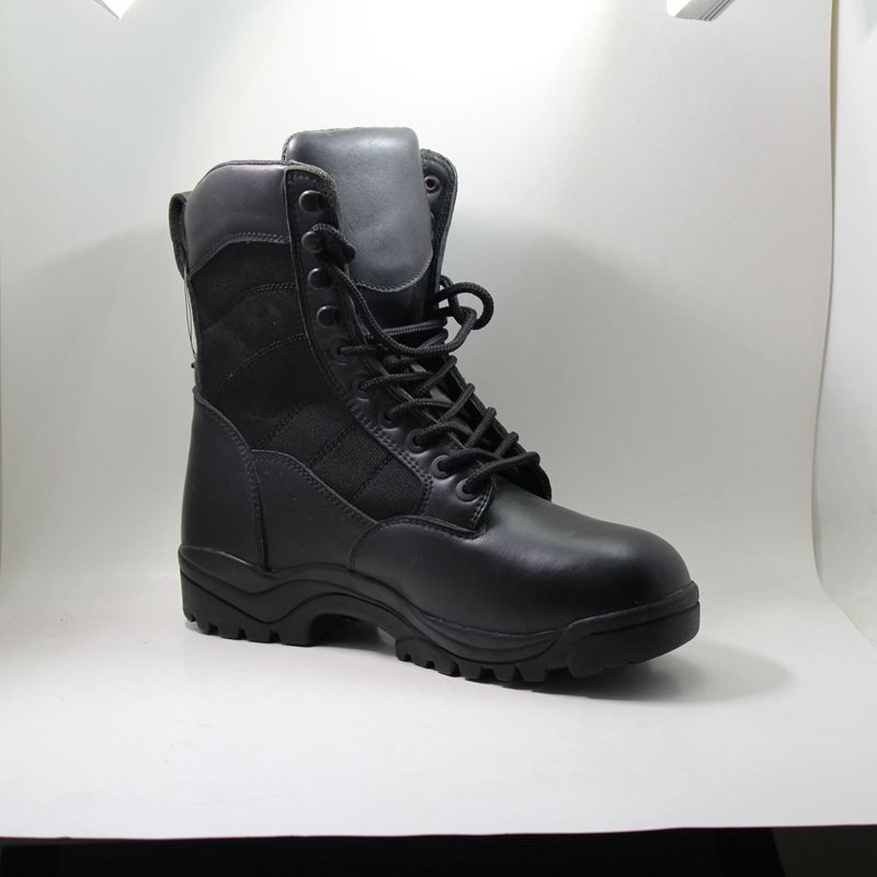 Bottes de combat militaires noires pour hommes