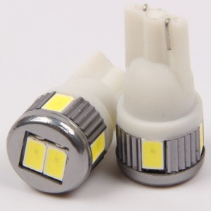 W10W de coin de T10 168 194 6SMD 10SMD 5730 ampoules menées de rechange menées