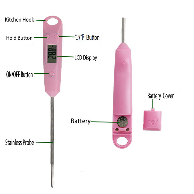 Nouveau produit Brevet TP102 Thermomètre numérique multi étanche pour la cuisson et le barbecue