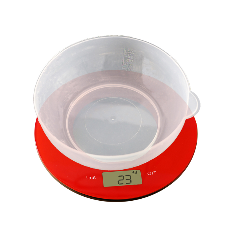 Les marques d'échelle de cuisine de capacité 5Kg ont adapté aux besoins du client des balances rondes numériques de grande taille
