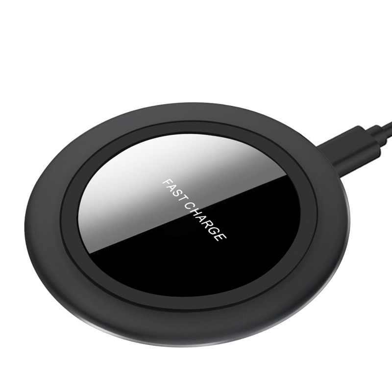 KPS-9502HCHVente de 7,5 W miroir mini rond chargeur QI sans fil pour téléphone