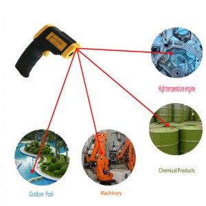 Thermomètre industriel infrarouge de pistolet de température de laser de produit chaud populaire de produit