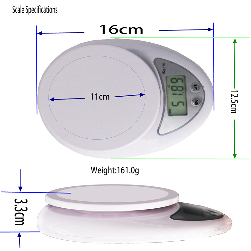 Échelle de fruit de nourriture de poids d'utilisation à la maison de Digital de précision de haute précision d'OEM 0.1g 7g avec le bol