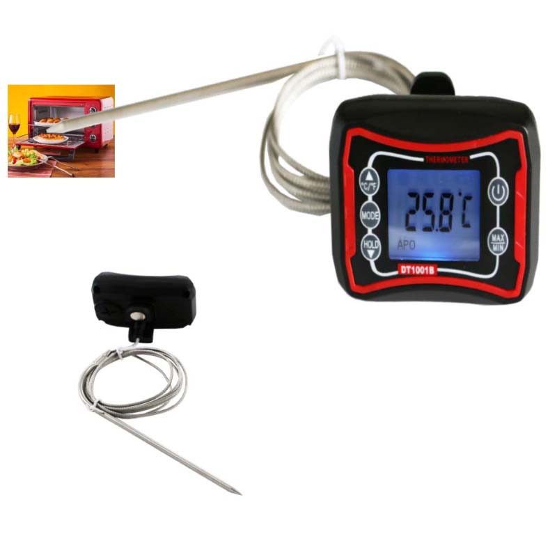 Thermomètre multifonctions pour aliments, pratique et pratique, avec un aimant et une longue sonde de thermocouple