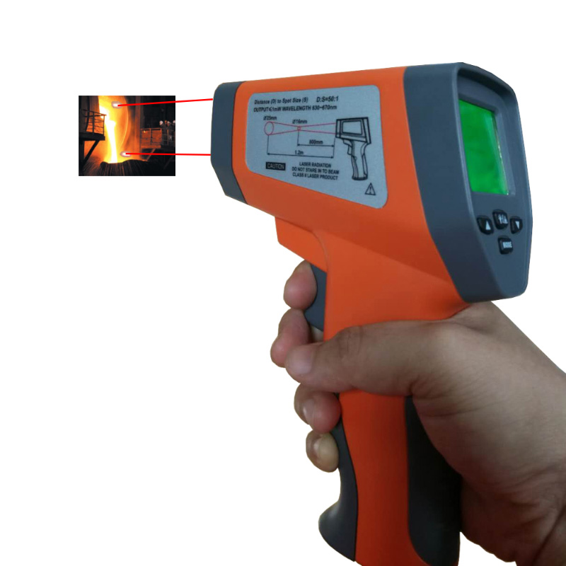 Thermomètres de mesure double mode infrarouge infrarouge à infrarouge à pistolet infrarouge multifonctions hautes performances