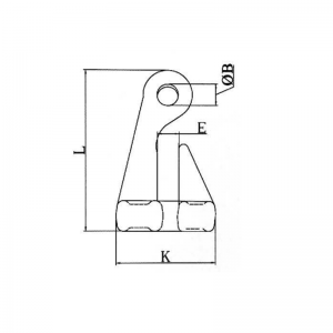 Crochet à oeil en alliage forgé ZP