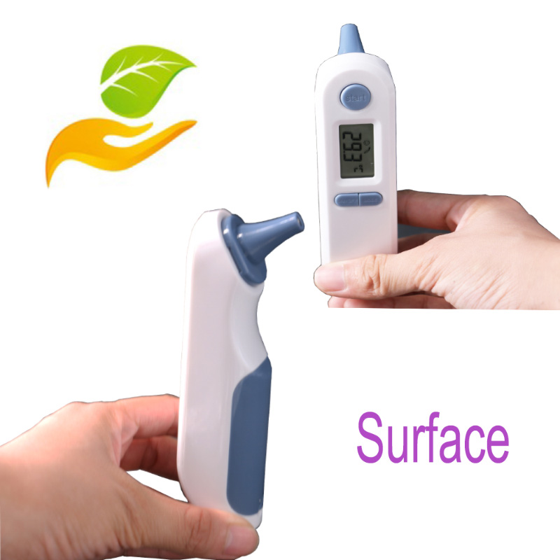 Thermomètre auriculaire à infrarouge à lecture instantanée sans contact pour usage de bébé avec avertisseur de fièvre et instruments de test de température ambiante