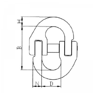 G80 Chaîne de liaison avec ressort