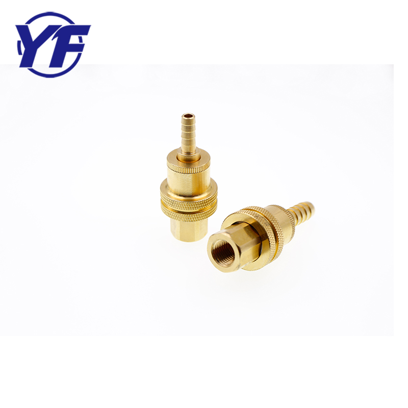 Coupleur hydraulique rapide de petites pièces en métal faites sur commande de pression de haute précision