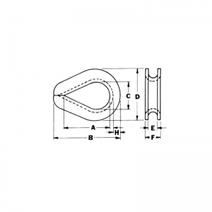 Dé à coudre galvanisé extra-robuste G-414