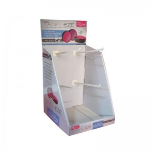 Présentoir fait sur commande de crochet de comptoir de carton de point de vente