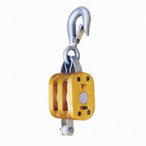 Bloc de bois régulier avec crochet