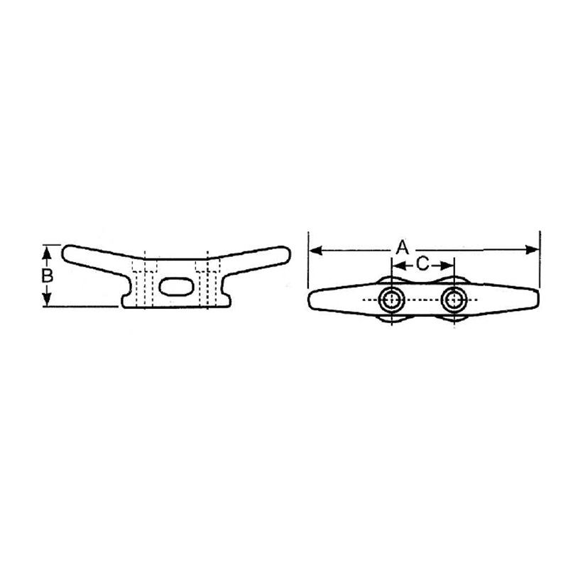 Base pour crampons à tête ouverte 92HX-Hex