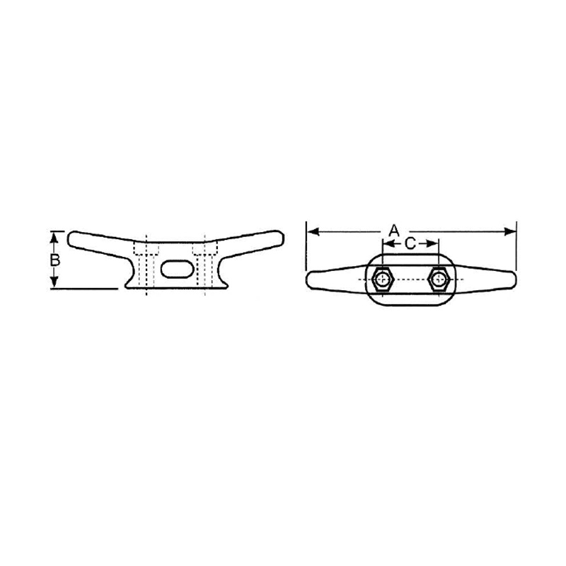 Souliers de quai en fonte galvanisée à usage intensif 90HX