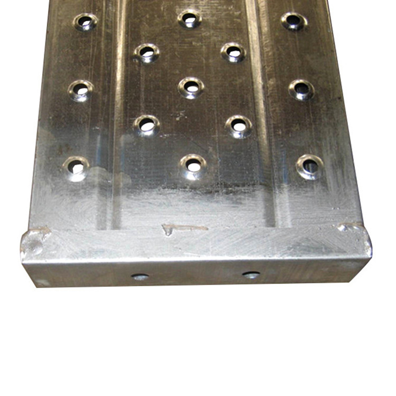Planche en acier d'échafaudage galvanisée par largeur de 210 avec le trou de 6mm