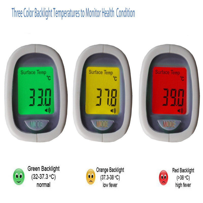Thermomètre infrarouge numérique de température du corps humain électronique de qualité sélectionnée