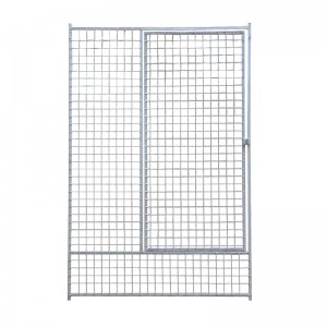 Grand chenil de grand cage de chien galvanisé par immersion chaude en métal de grillage de grande clôture de chien