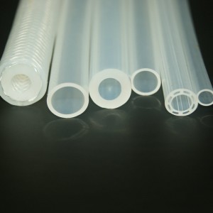 Tubes haute résistance en caoutchouc de silicone transparent pour machines