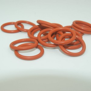 Joint torique en caoutchouc FKM couleur rouge résistant à la chaleur pour moteurs automatiques