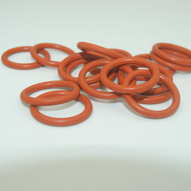 Joint torique en caoutchouc FKM couleur rouge résistant à la chaleur pour moteurs automatiques