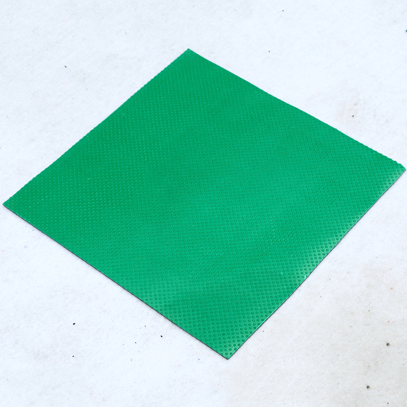 Tapis de sol en caoutchouc de feuille de caoutchouc côtelé de couleur vert anti-abrasif pour établi