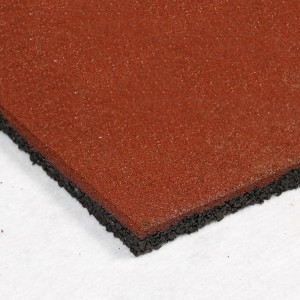 Carrelage en caoutchouc pour jardin en plein air de sécurité anti-dérapage Carrelage en caoutchouc EPDM pour extérieur