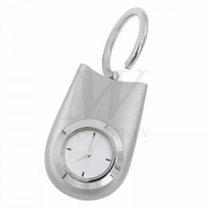 Porte-clé en métal avec horloge à quartz_B6375