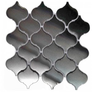 Tuile de mosaïque de forme de lanterne d'acier inoxydable de tuile de nouveau mur de conception pour la dosseret de cuisine