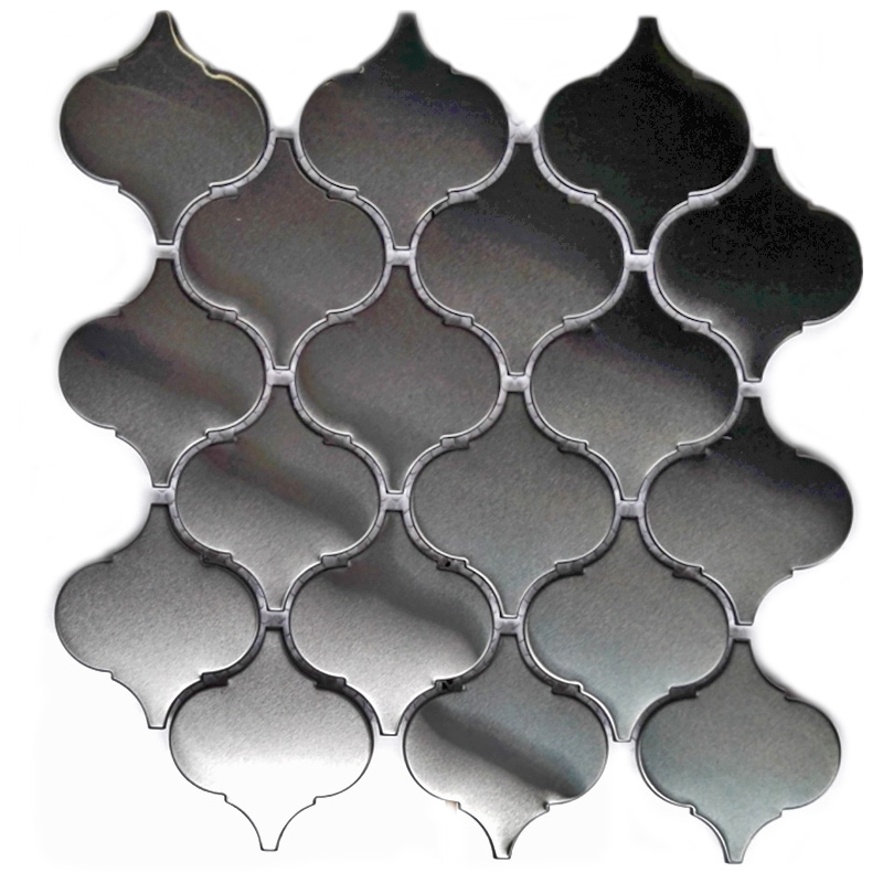 Tuile de mosaïque de forme de lanterne d'acier inoxydable de tuile de nouveau mur de conception pour la dosseret de cuisine