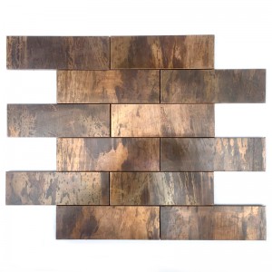 Tuile de mosaïque de dosseret de cuivre pour la salle de bains et la décoration