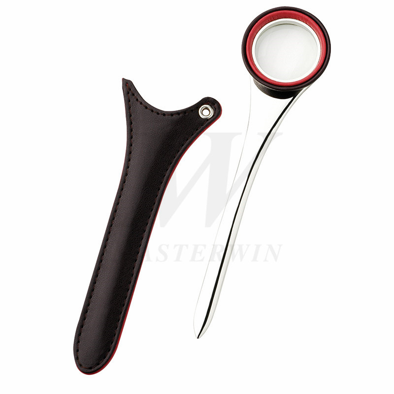 Ouvre-lettres en métal / PU avec loupe_B86493-02