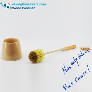 Poignée de plage Akbrand Toilet Brush avec support à bol