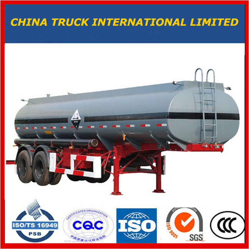 Carburant / ciment / poudre / diesel / essence / essence / lait / bitume / eau / GNL / GPL / camion citerne semi-remorque d'alliage d'aluminium d'acier au carbone 35m3 de carbone 35m3