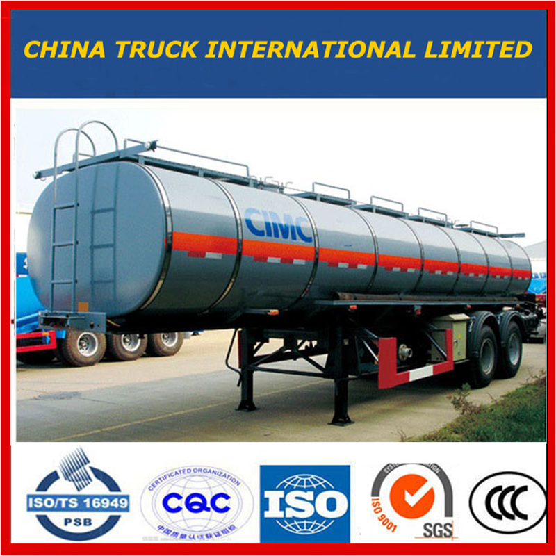 Carburant / ciment / poudre / diesel / essence / essence / lait / bitume / eau / GNL / GPL / camion citerne semi-remorque d'alliage d'aluminium d'acier au carbone 35m3 de carbone 35m3