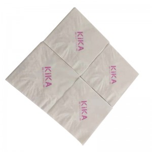 Serviette en papier imprimée par logo fait sur commande de haute qualité de serviette de papier d'hôtel et de restaurant de restaurant