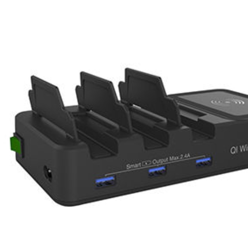 Chargeur sans fil 4 en 1 QI Station de charge usb 3 ports