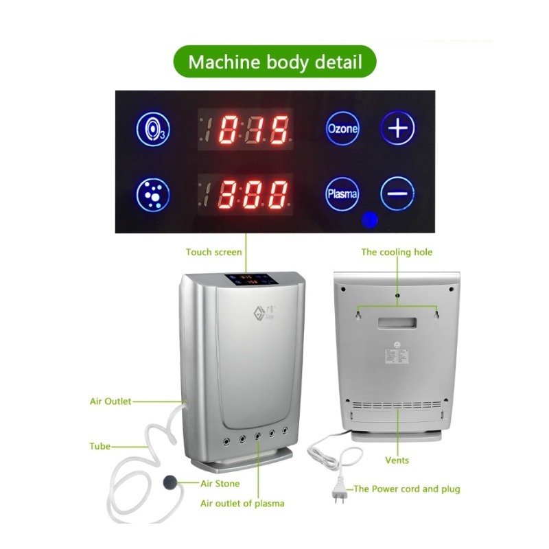 Stérilisateur médical de plat de plasma de machine à laver d'ozone et épurateur d'air