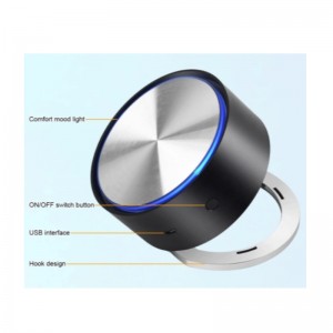 Mini purificateur d'air de voiture à la maison de crochet avec la surface et l'axe de galvanoplastie