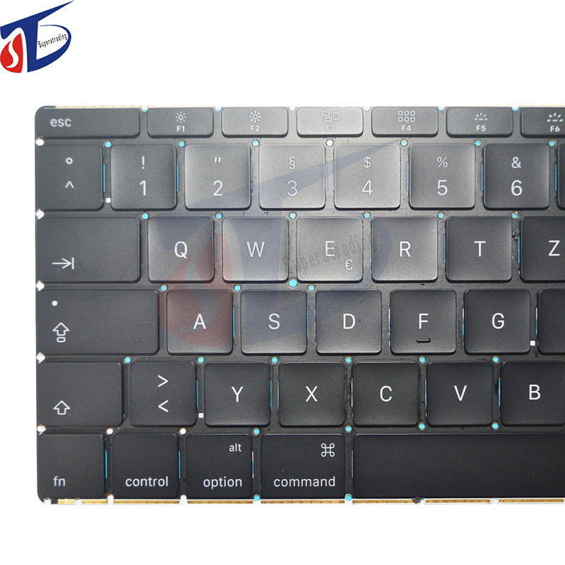 Clavier allemand de remplacement A1534 sans rétroéclairage pour Apple MacBook Retina 12 '' A1534 2015 Keyboard