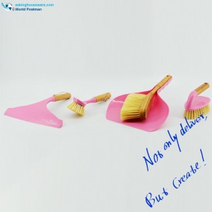 Akbrand Ménage Brosses De Nettoyage Poignée En Bambou Set 4in1