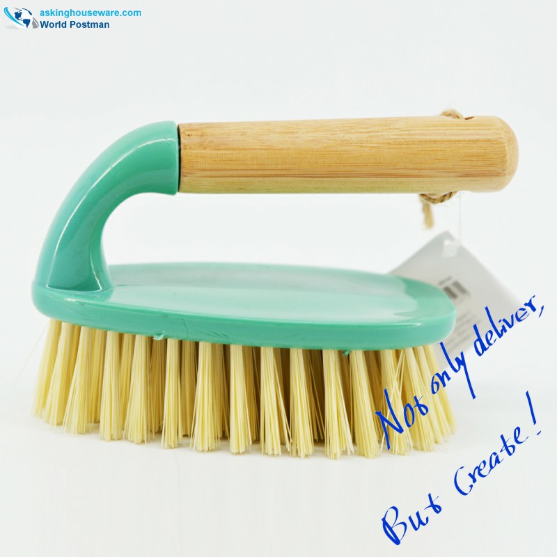 Akbrand Poignée En Bambou Brosse De Nettoyage Pour Chaussures, Brosse De Vêtement, Brosse En Tiff. Couleur