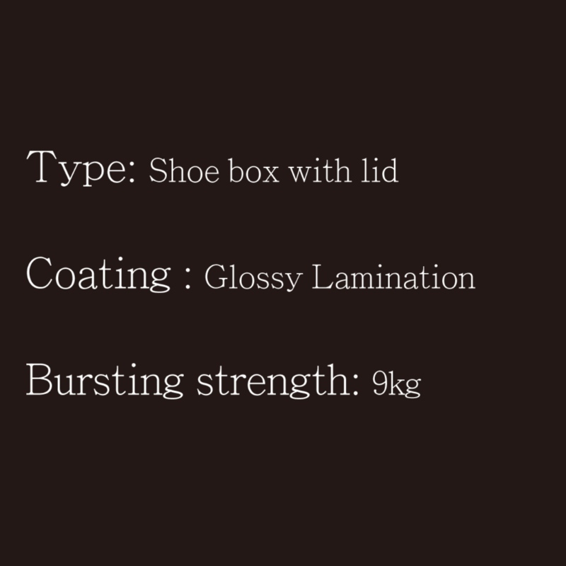 Boîte à chaussures avec couvercle de type1