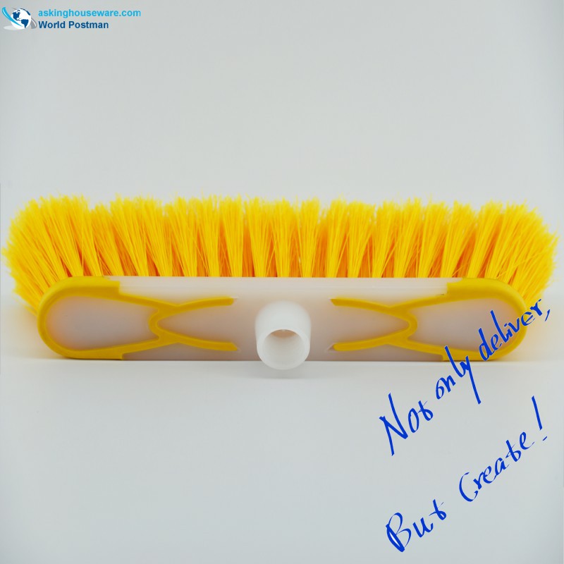 Tête de balai en plastique Akbrand avec forme striée, bordure TPR