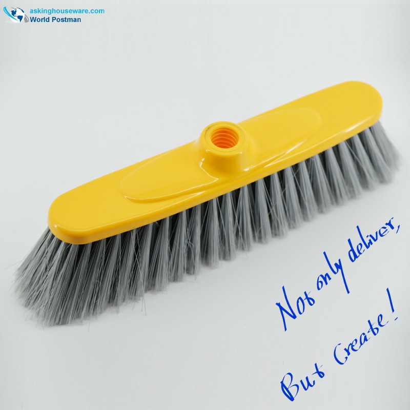 Tête de balai en plastique Akbrand avec plateau à brosse en forme de broche