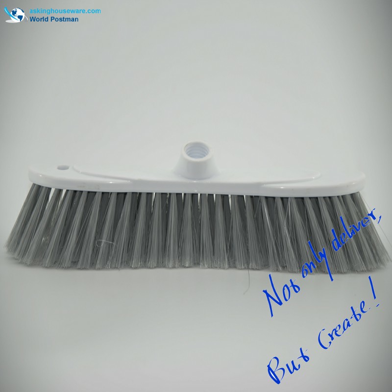 Akbrand Tête de balai-brosse en plastique avec embout de brosse à filetage oblique