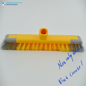 Akbrand petit pinceau-poussoir avec filetage oblique, pinceau carré étroit, pinceau, poils durs en PP