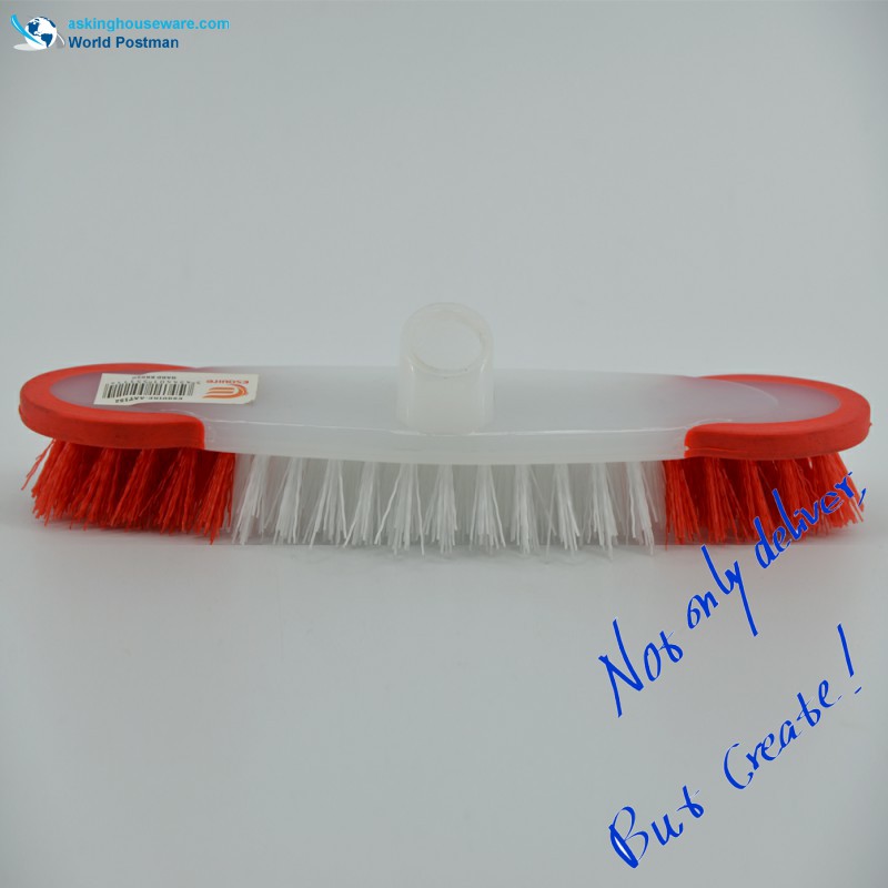 Akbrand Petite Taille Push Brush avec TPR Bordure Brush Board Court Dur Poils En PP