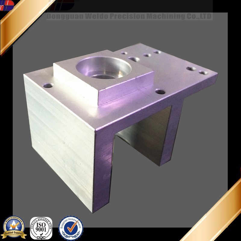 Composant en aluminium d'usinage de fraisage de précision de commande numérique par ordinateur