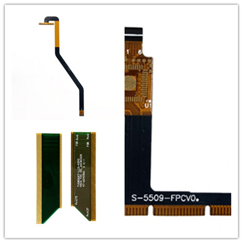FPC pour écran tactile / FPC pour LED / Renfort plaqué or Goldfinger FPC Carte de circuit imprimé flexible Carte de circuit imprimé flexible FPC